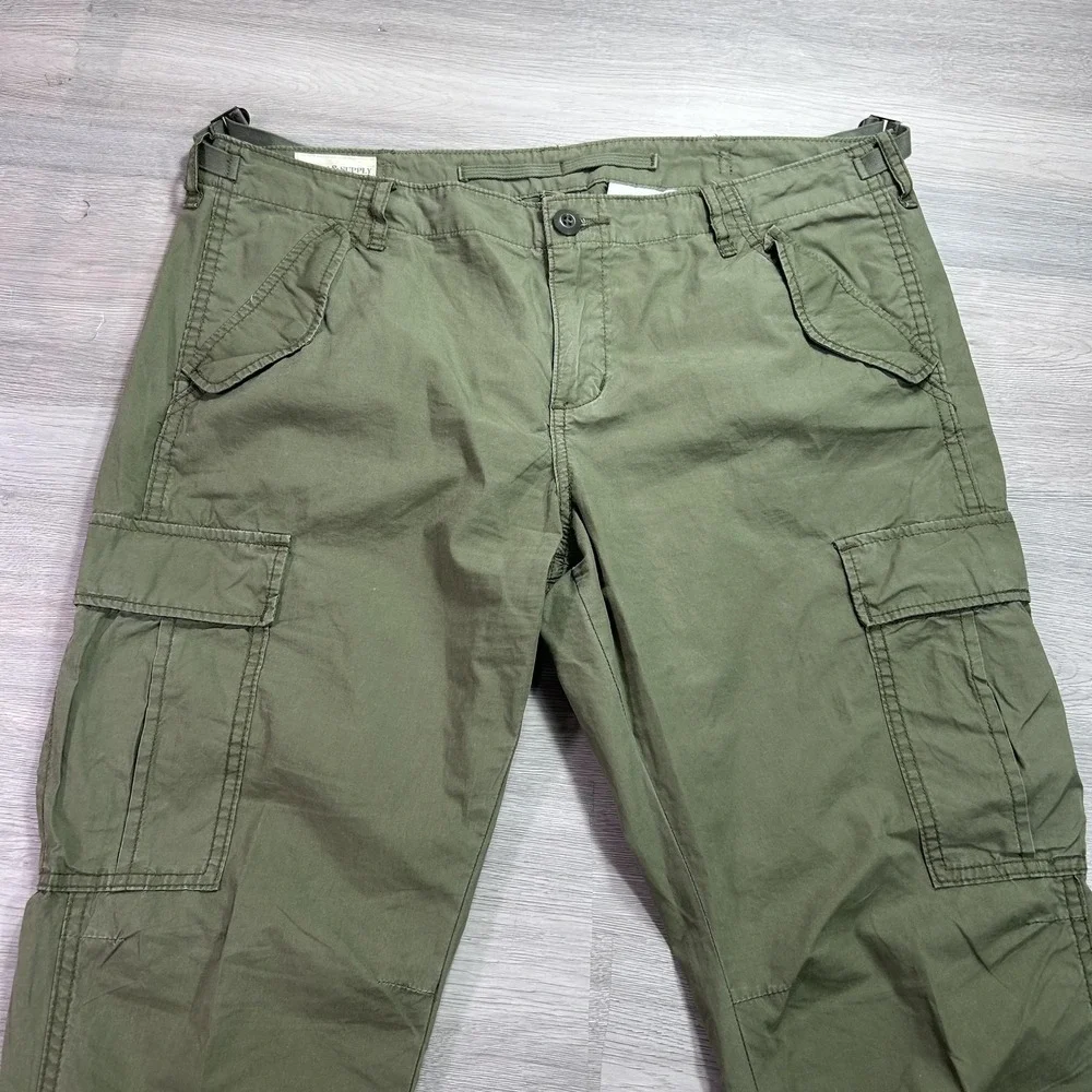 Denim & Supply Ralph Lauren Pants Mens 32x31 Green Cargo Canvas Relaxed Fit